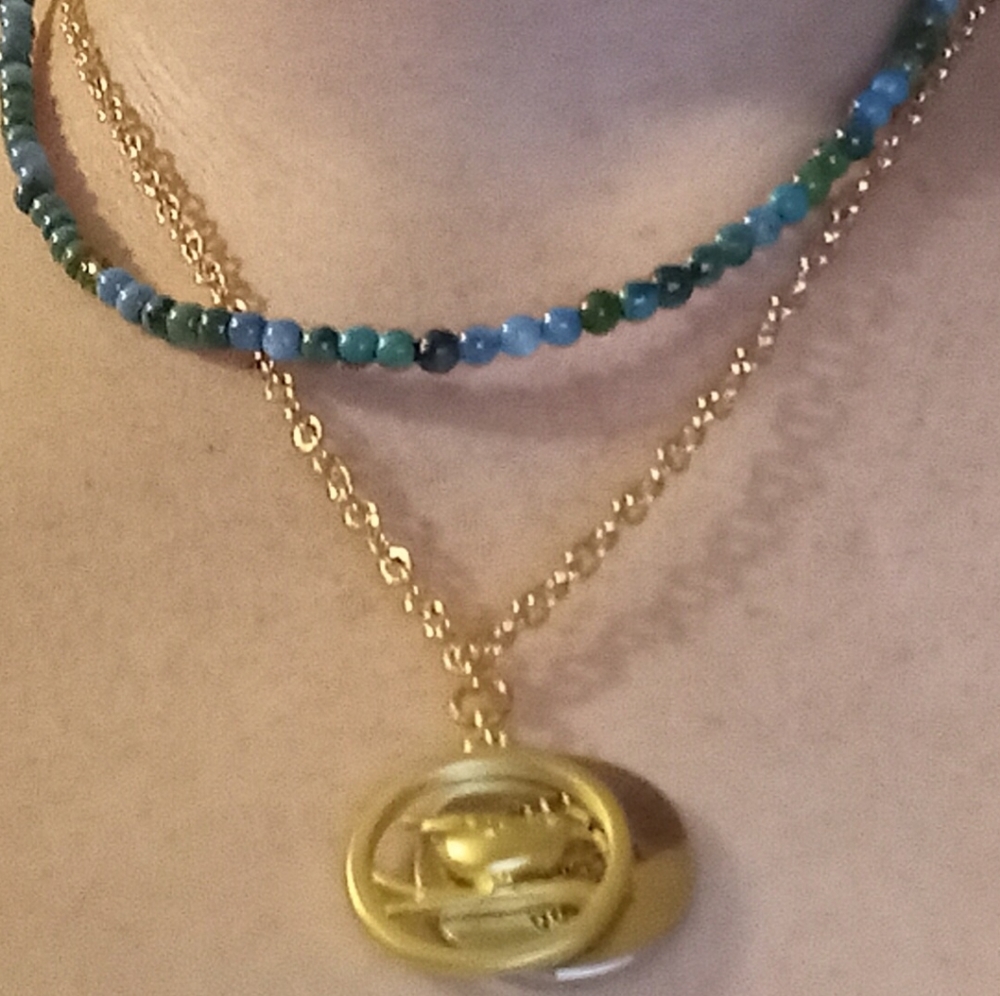 Handmade What's Important To You double strand necklace